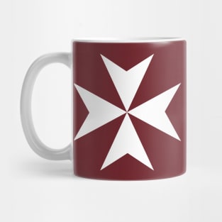 The Cross of Malta (red) Mug